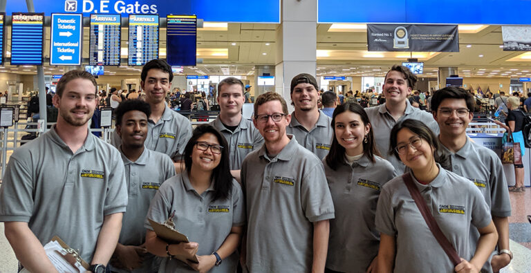 Group photo of students from summer experience